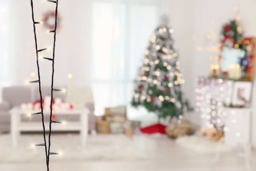 Guirlande lumineuse noire, H 300 cm