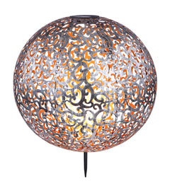 Luminaire extérieur argenté, H 50 cm
