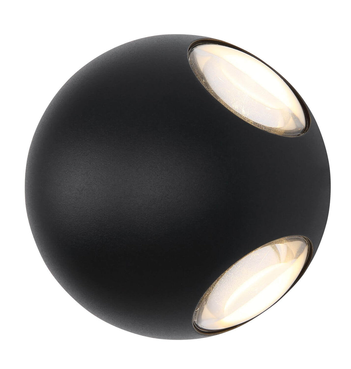 Luminaire extérieur Slice noir mat et aluminium