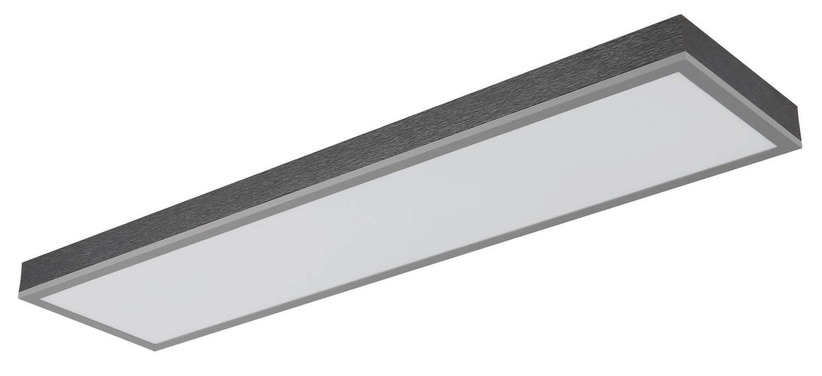 Plafonnier Doro argenté, L 80 cm
