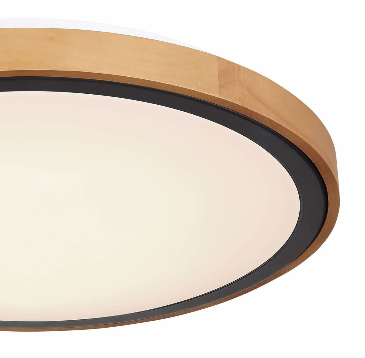 Plafonnier Bruno noir mat, Ø 43,7 cm