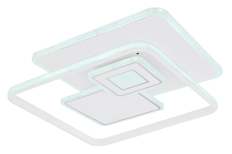 Plafonnier Roderick blanc mat, L 50,3 cm