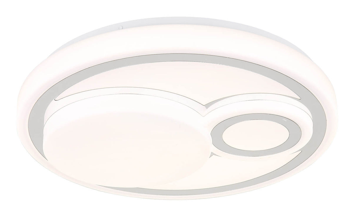 Plafonnier Ruiz blanc mat, Ø 38 cm
