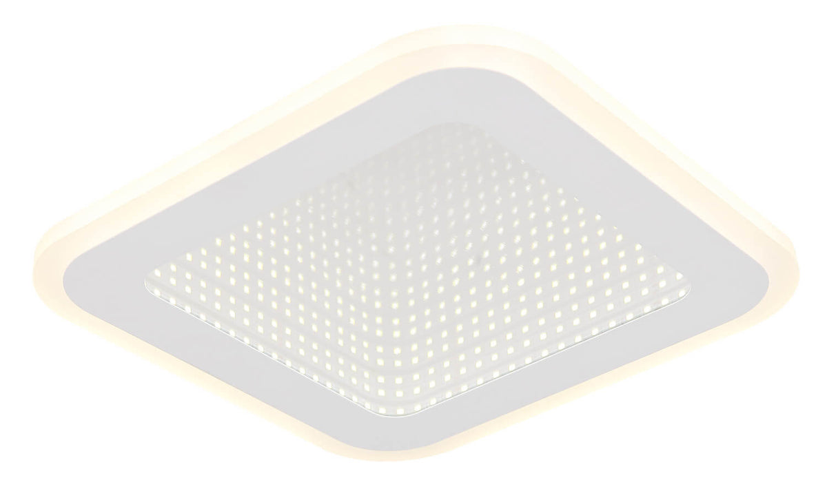 Plafonnier Lamela blanc mat, L 23 cm