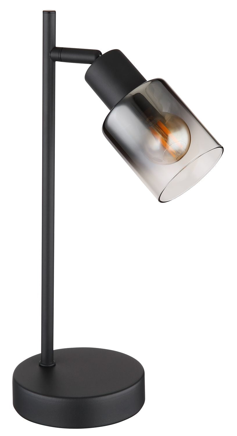 Lampe à poser Hubertus noire mat