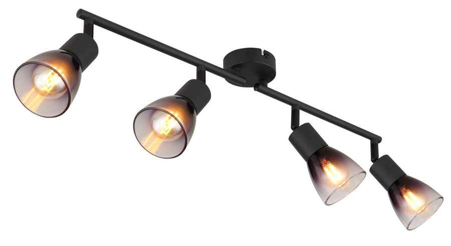 Suspension Satella noire mat, H 19,5 cm