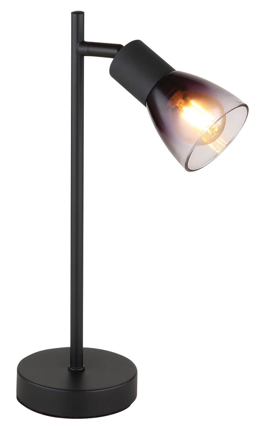 Lampe à poser Satella noire mat