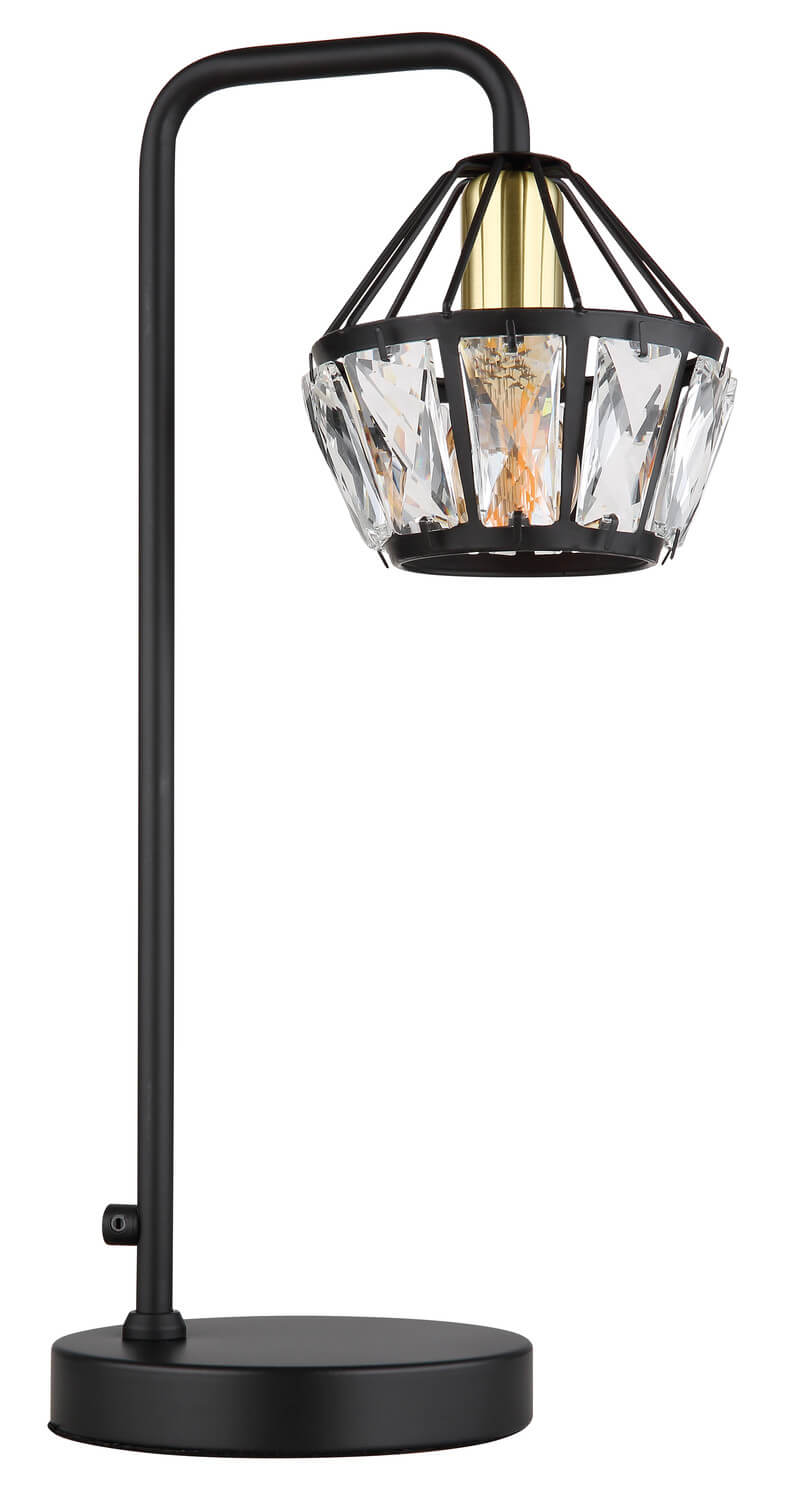 Lampe à poser Lois noire mat