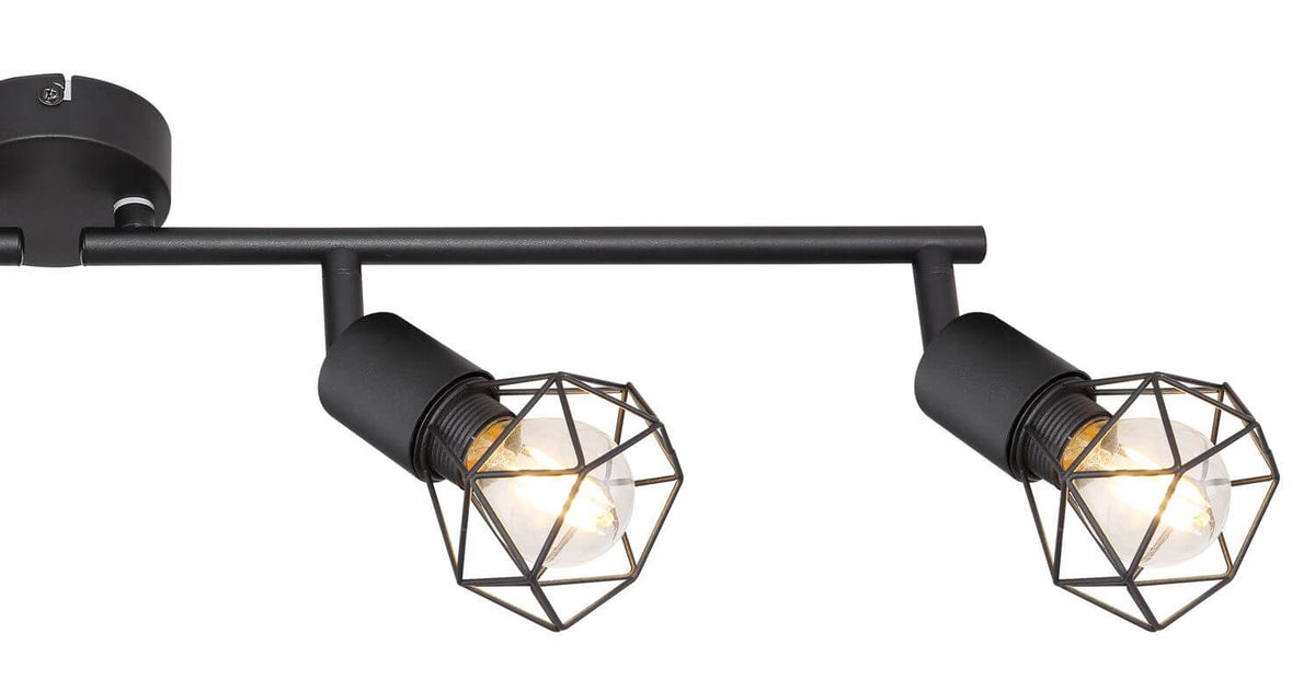 Spot Xara I noir, H 19,5 cm