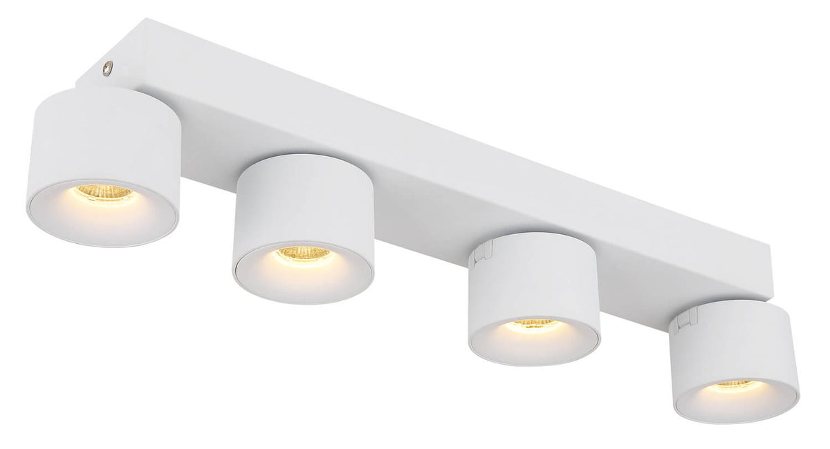 Spot Rae blanc mat, L 45,5 cm