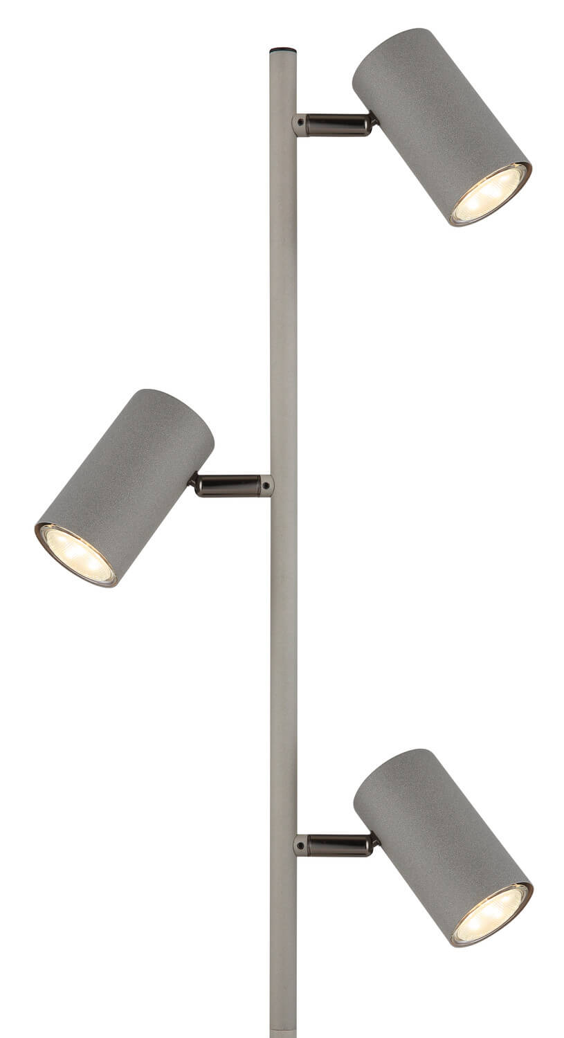 Lampadaire Robby noir et chromé