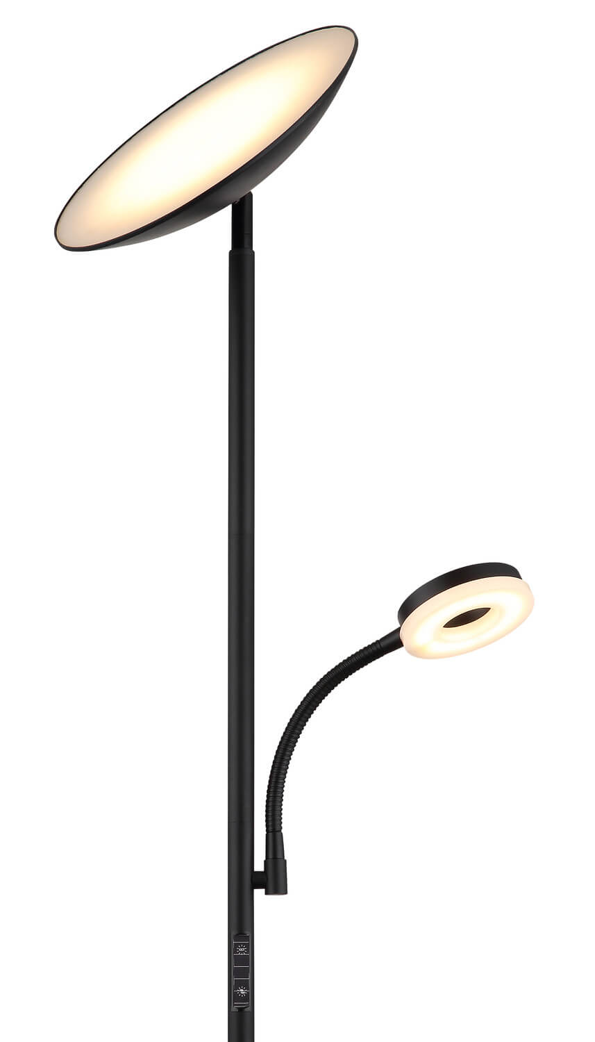 Lampadaire Skopo noir mat