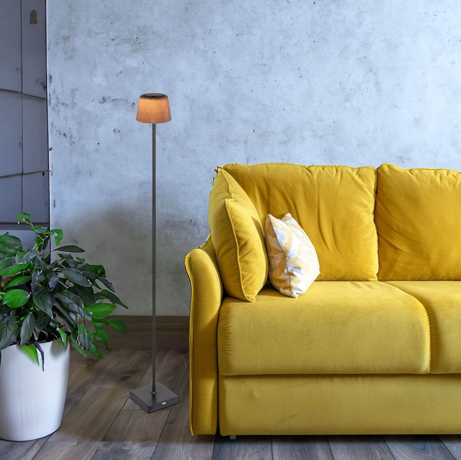 Lampadaire extérieur Gregoir noir mat (58434SBB)