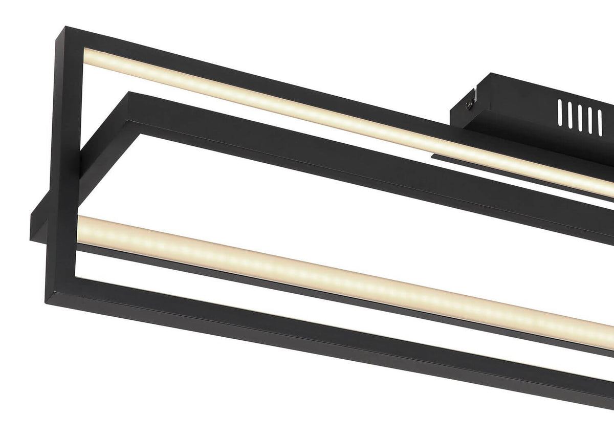 Plafonnier Flips noir mat