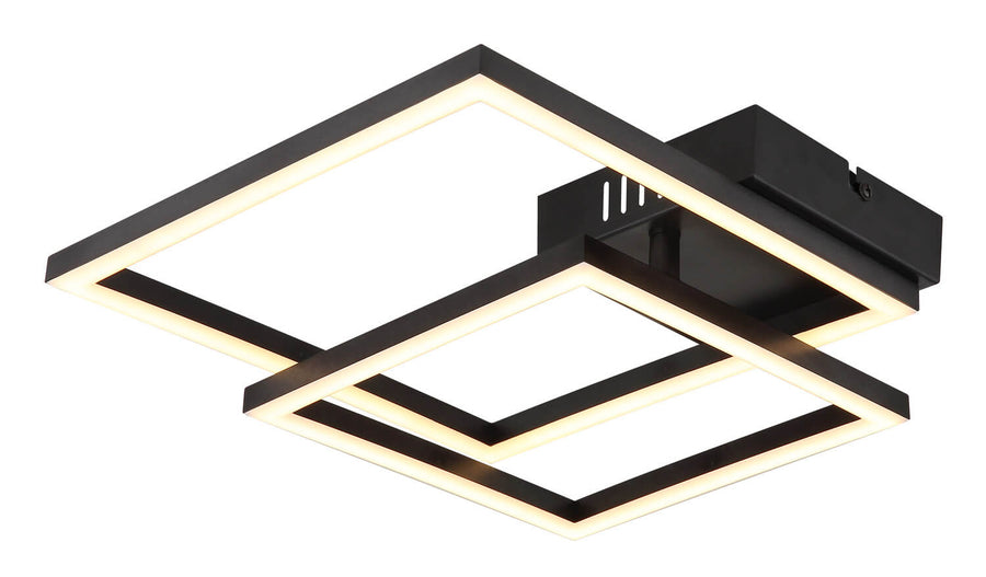 Plafonnier Tyler noir mat