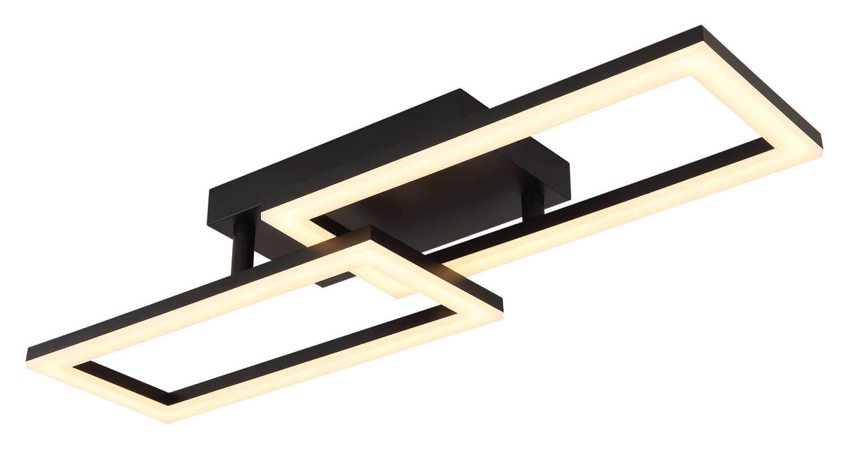Plafonnier Sapena noir mat (67328-20O)