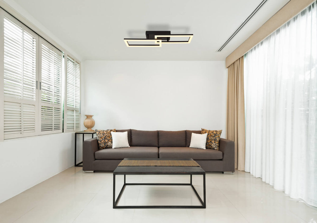 Plafonnier Sapena noir mat (67328-20O)