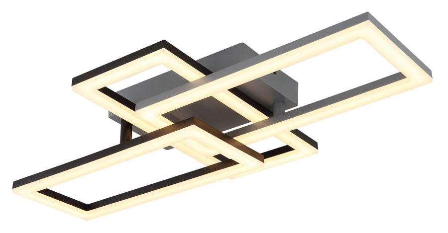 Plafonnier Sapena noir mat (67328-24O)