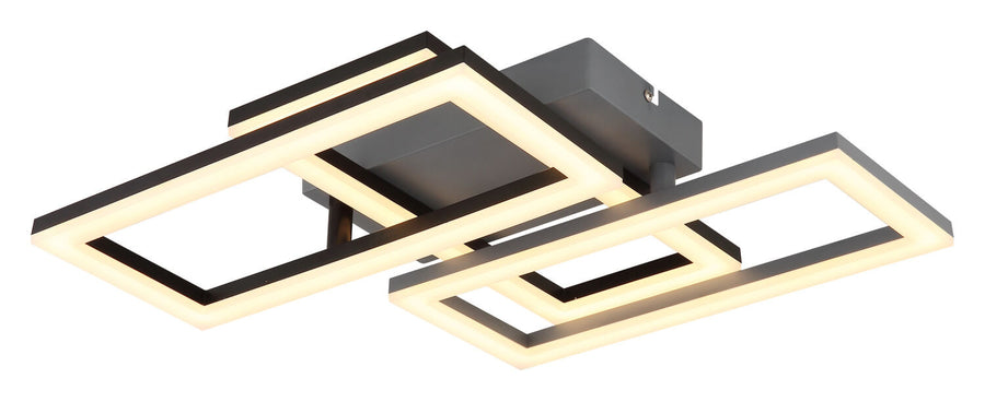 Plafonnier Sapena noir mat (67328-24O)