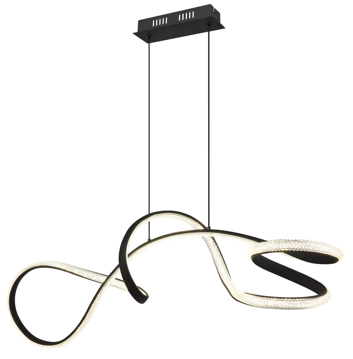 Suspension Swirl noire mat