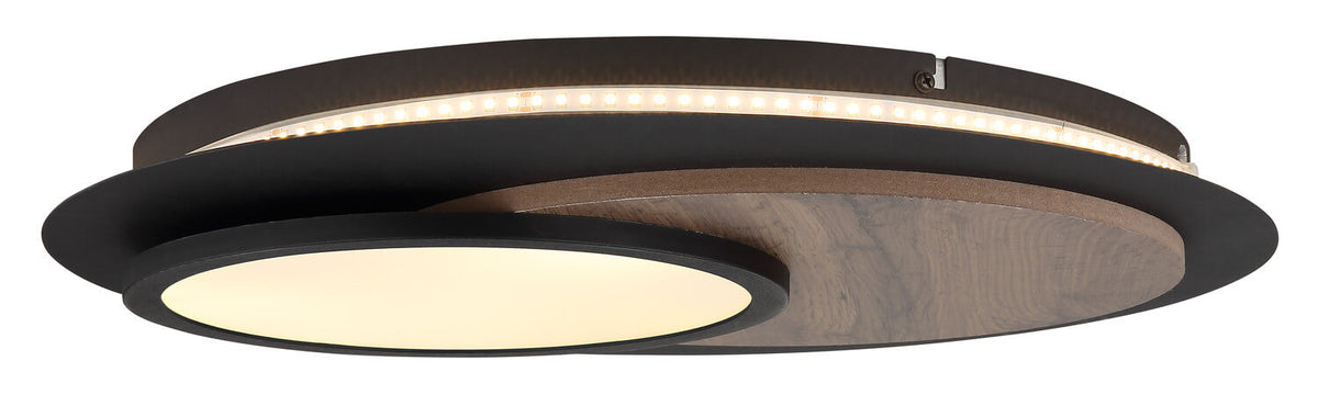 Plafonnier Kory noir mat (67351-24)