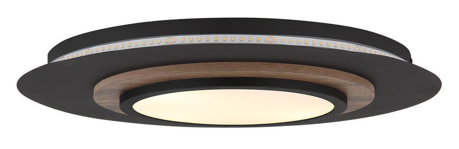 Détail de la bande LED du plafonnier, diodes alignées sur tout le pourtour