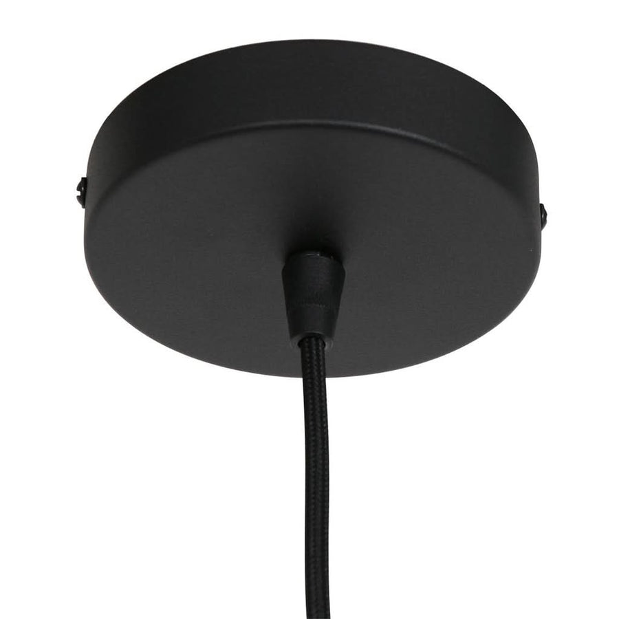 Platine de plafond en métal noir de la suspension Maze