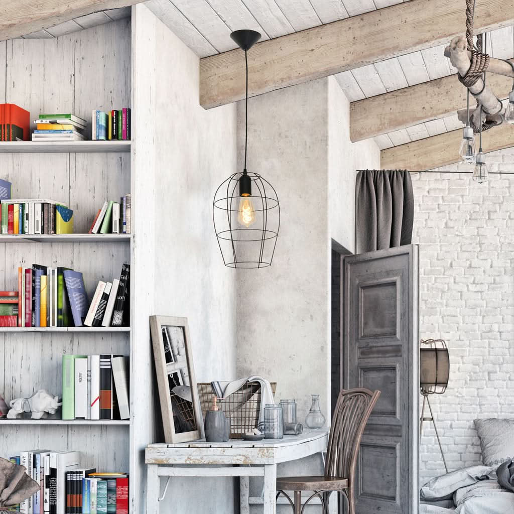 Lustre suspendu Mexlite Minimalics 2705ZW Noir | Designix - - https://designix.fr