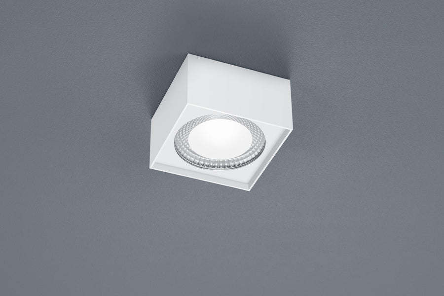 Plafonnier Kari blanc, L 12 cm