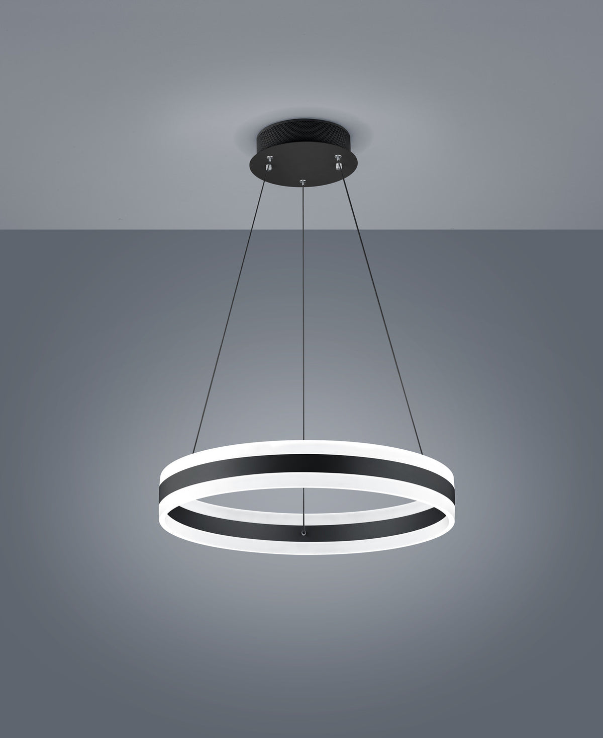 Suspension LIV noire, Ø 60 cm