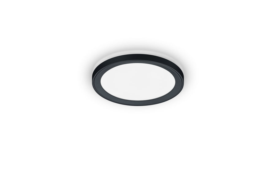 Plafonnier Dawa noir, Ø 33 cm