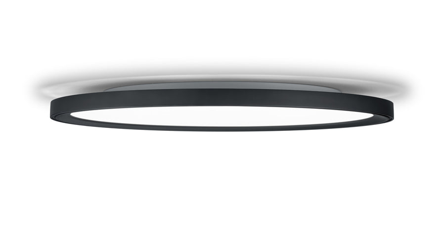 Plafonnier Dawa noir, Ø 33 cm