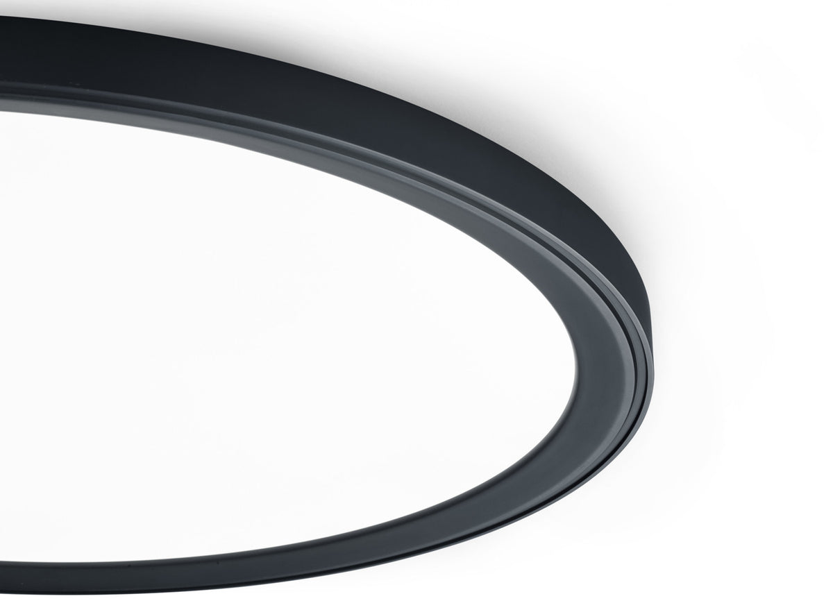 Plafonnier Dawa noir, Ø 33 cm