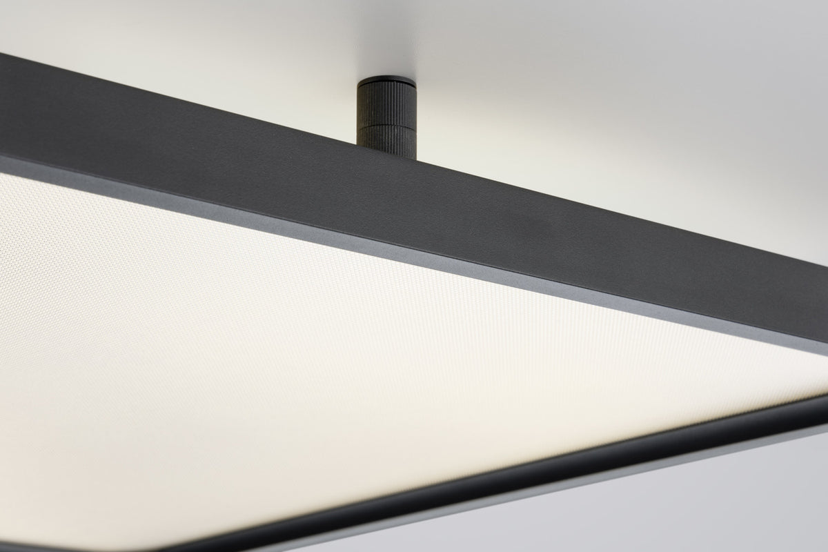 Plafonnier Vesp noir, L 61 cm
