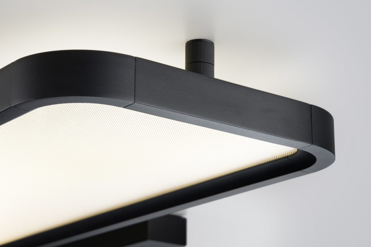 Plafonnier Vesp noir, L 120 cm