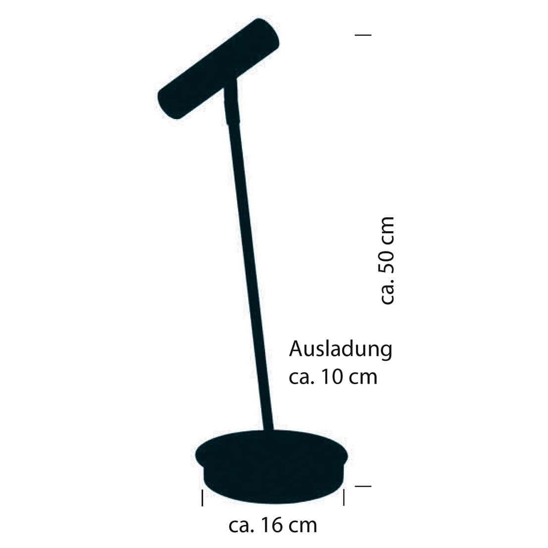 Lampe à poser Tom noire