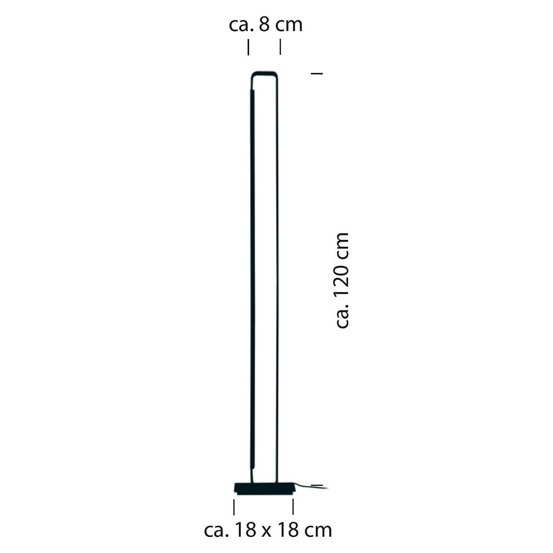 Lampadaire Box aluminium