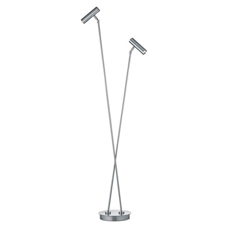 Lampadaire Tom Pro nickel satiné (60551/2-92)