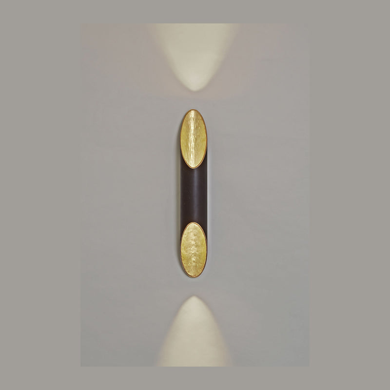 Applique murale Organo 2 lumières, H 55 cm