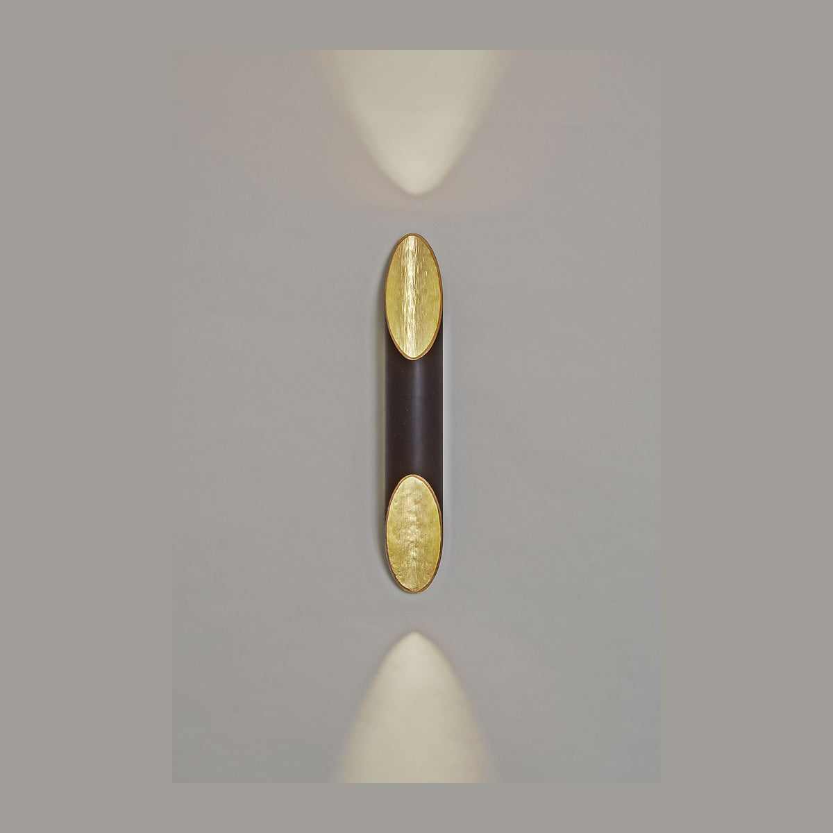 Applique murale Organo 2 lumières, H 55 cm