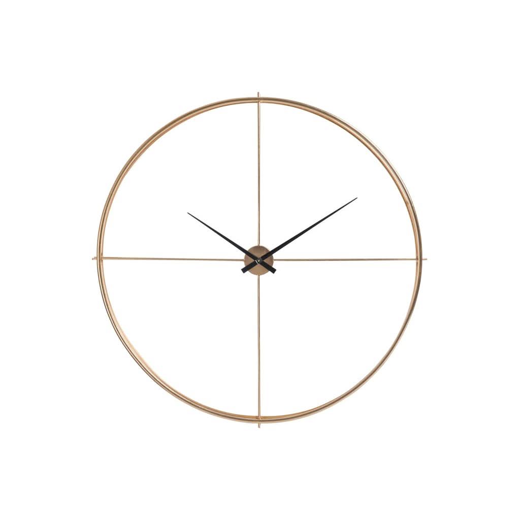 Horloge Métal Doré Ronde - Designix