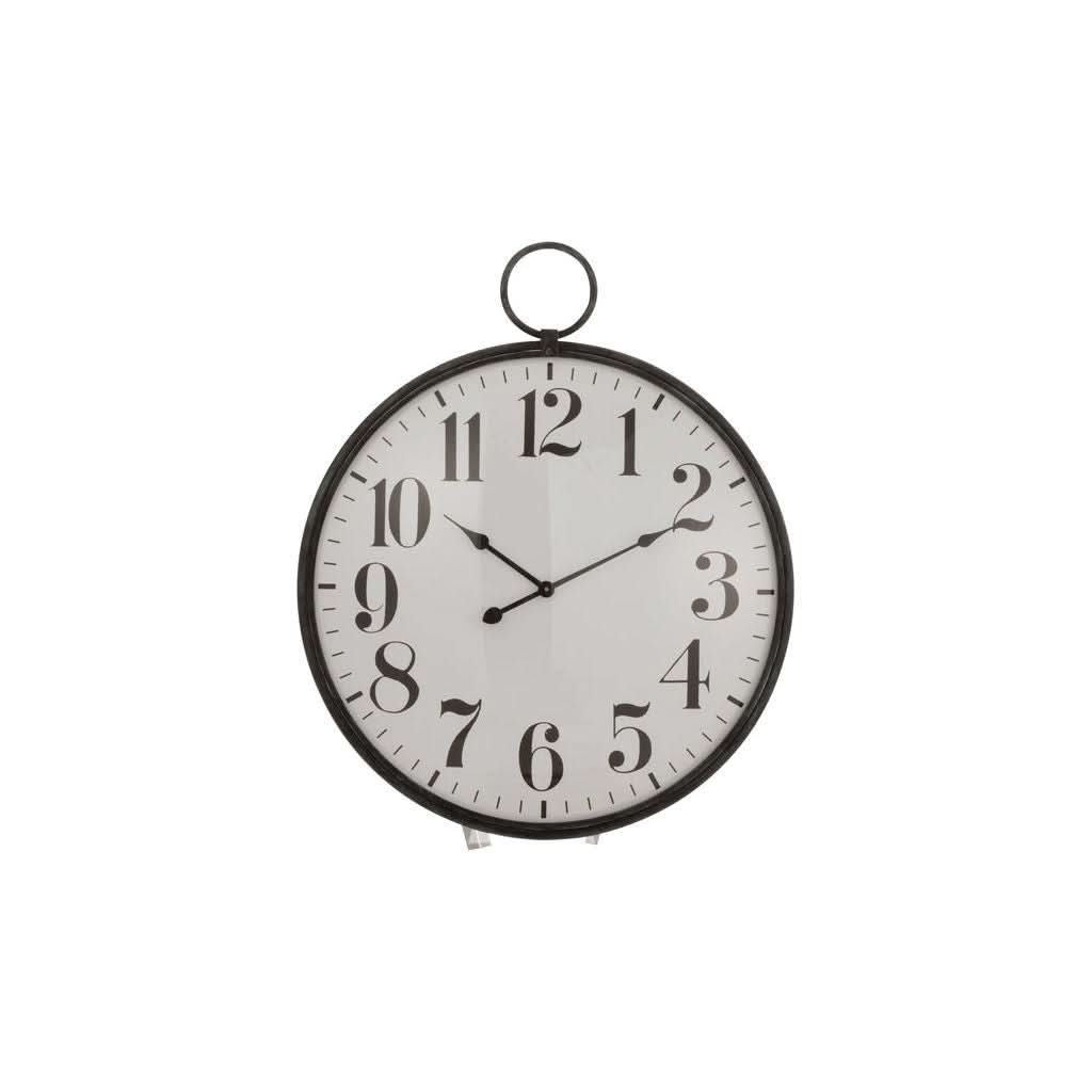 Horloge Métal Noir Design Moderne - Designix