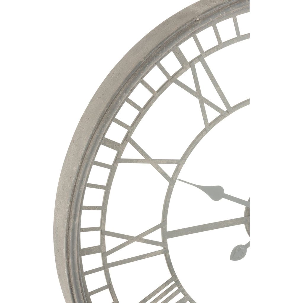 Horloge Métal Verre Gris - Designix