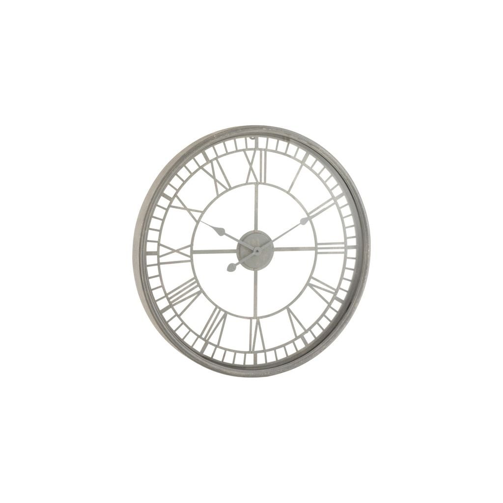 Horloge Métal Verre Gris - Designix