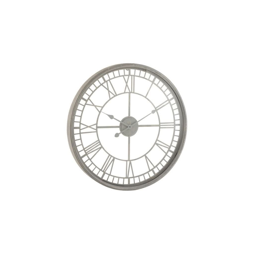Horloge Métal Verre Gris - Designix