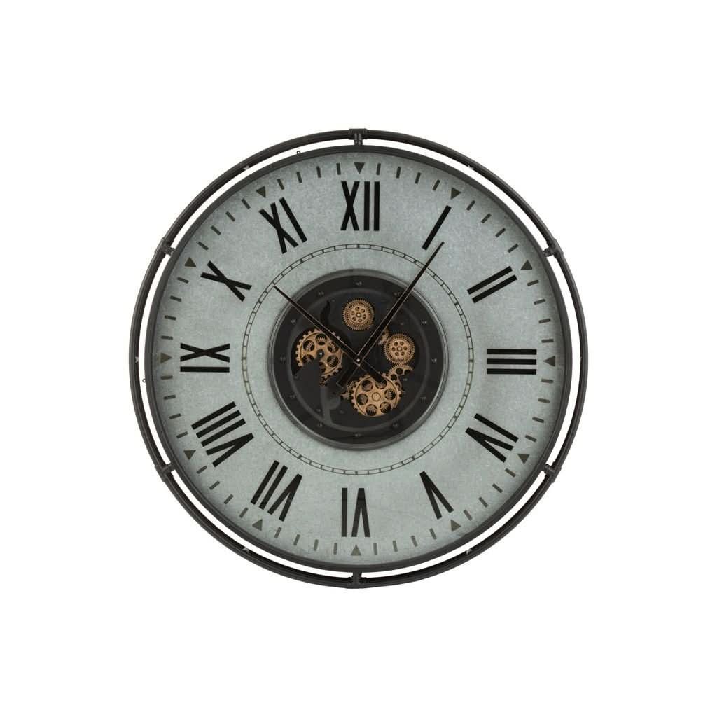 Horloge Métallique Chiffres Romains - Designix
