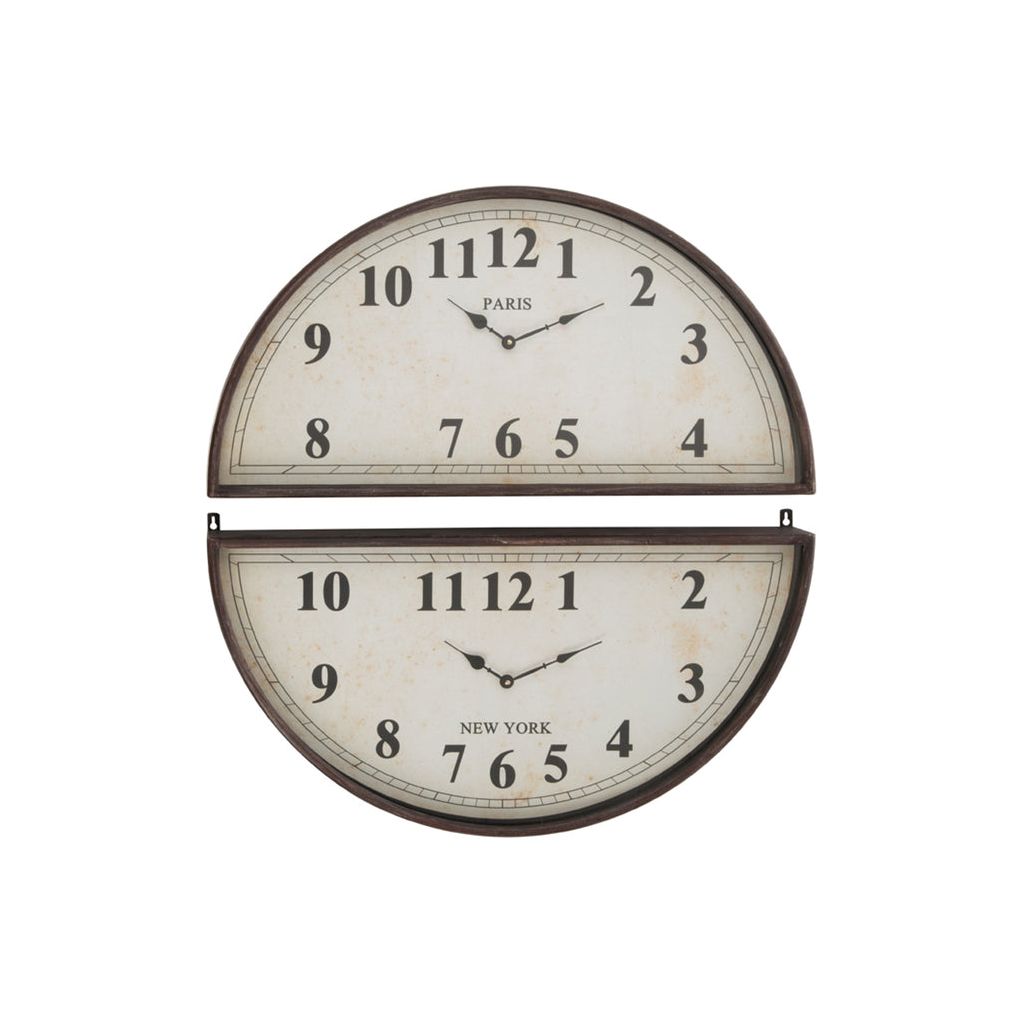 Horloge Métallique Paris Londres - Designix