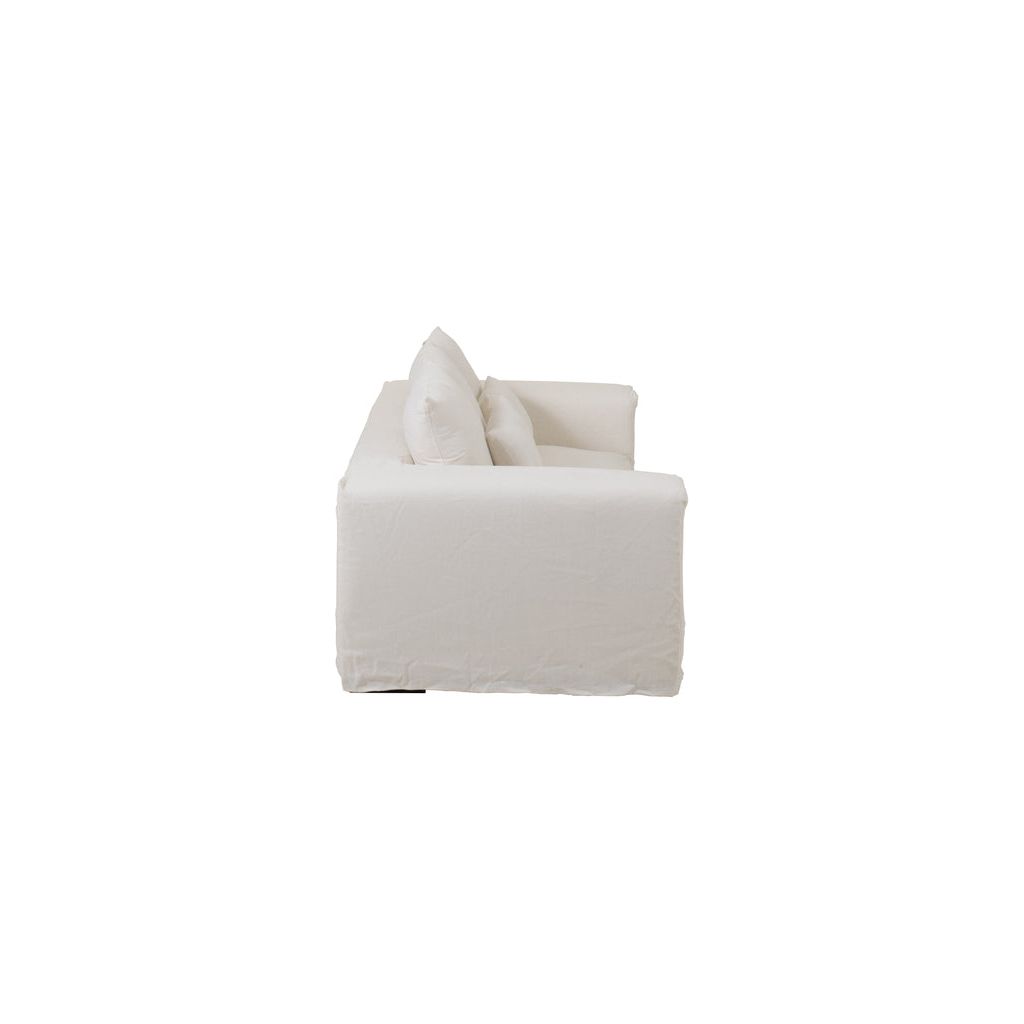 Housse Canapé Lin Blanc Guimauve - Designix