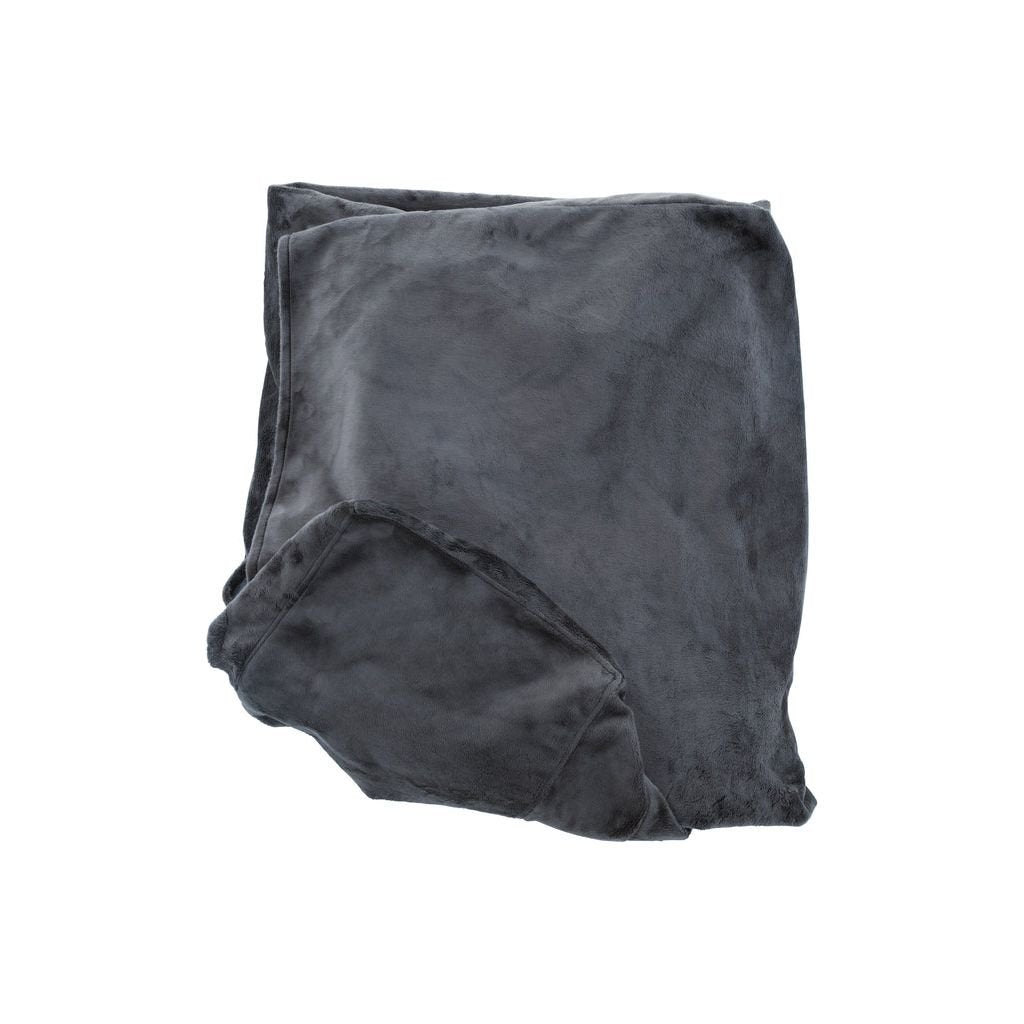 Housse Canapé Velours Gris Foncé - Designix