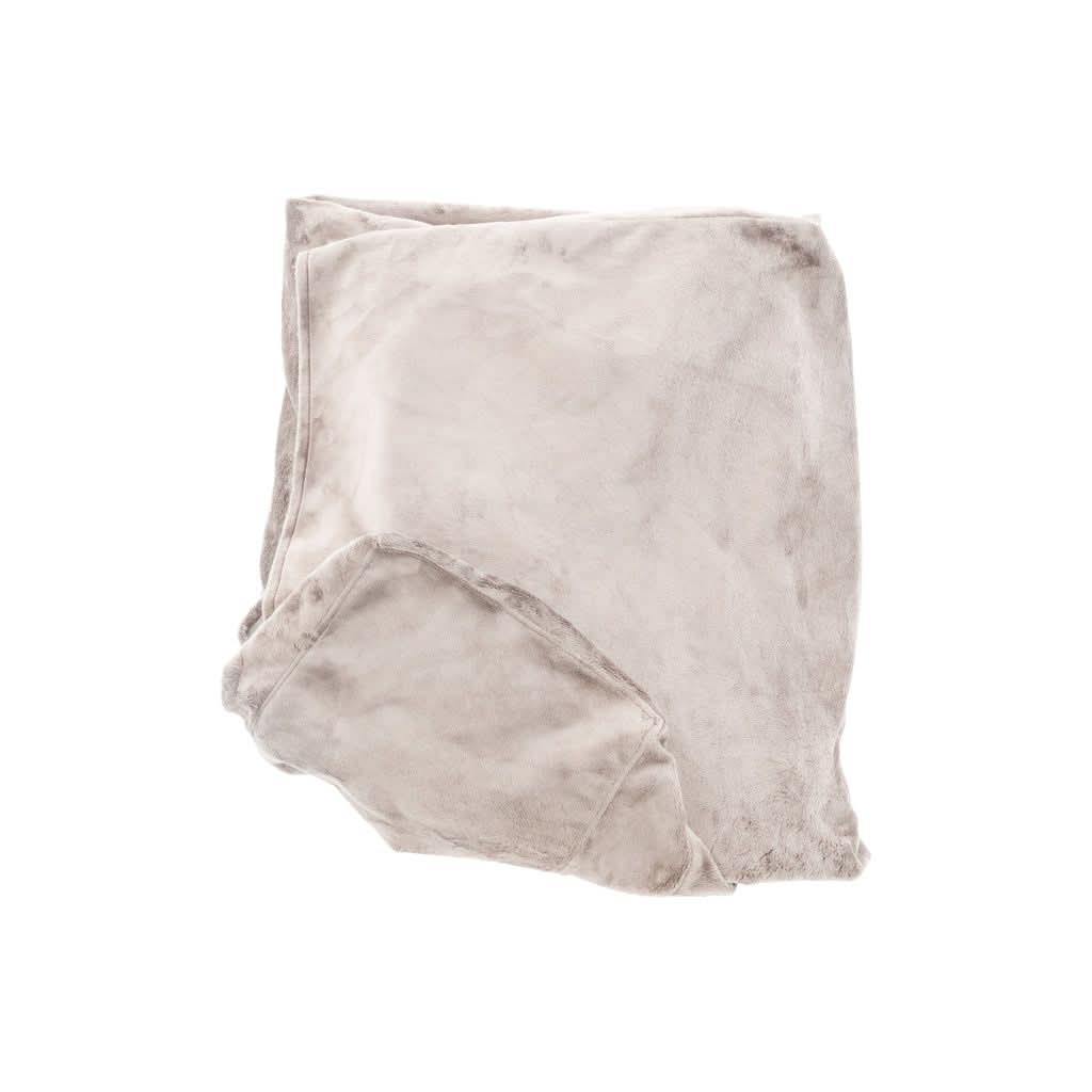 Housse de Canapé Velours Beige avec Coussins - Designix